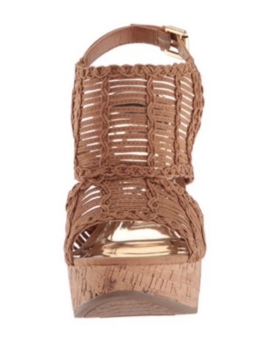 TAN BELLINI WEDGE SANDAL (size 10) - Picture 5 of 5